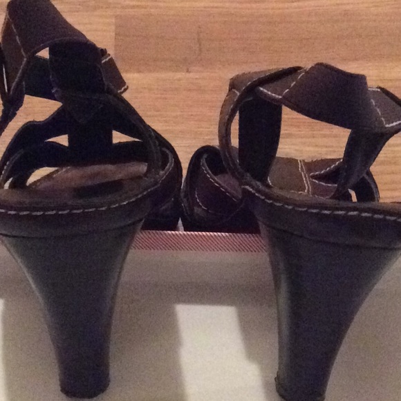 AEROSOLES BRN LEATHER SANDALS - Picture 4 of 4